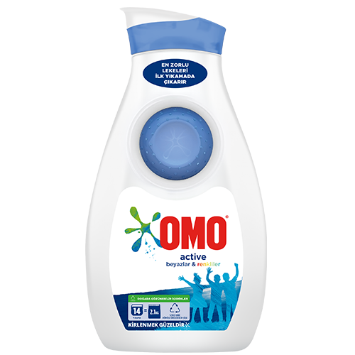 Omo Sıvı Deterjan 910Ml/14 Yıkama Active Beyazren