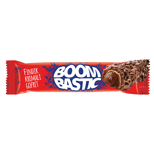 Boom Bastic Fındık Kremalı Ve Pirinç Patlaklı Gofret