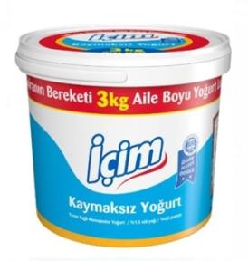 Ülker İçim Yoğurt Kaymaksız Yarım Yağlı 3000 Gr