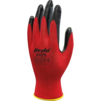 Beybi Polyester Eldiven 10`lu Kırmızı