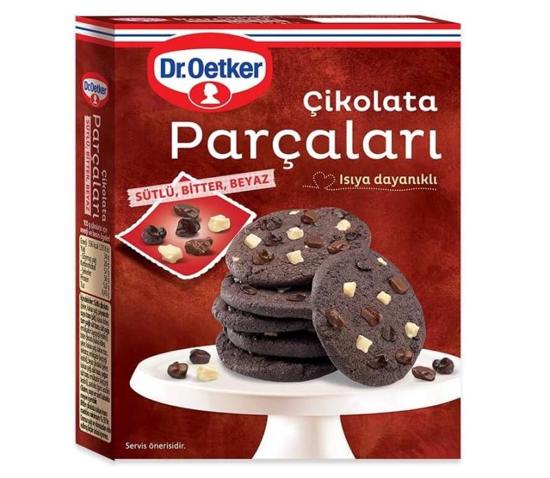 Dr.Oetker Çikolata Parçaları Bitter Beyaz 70 Gr