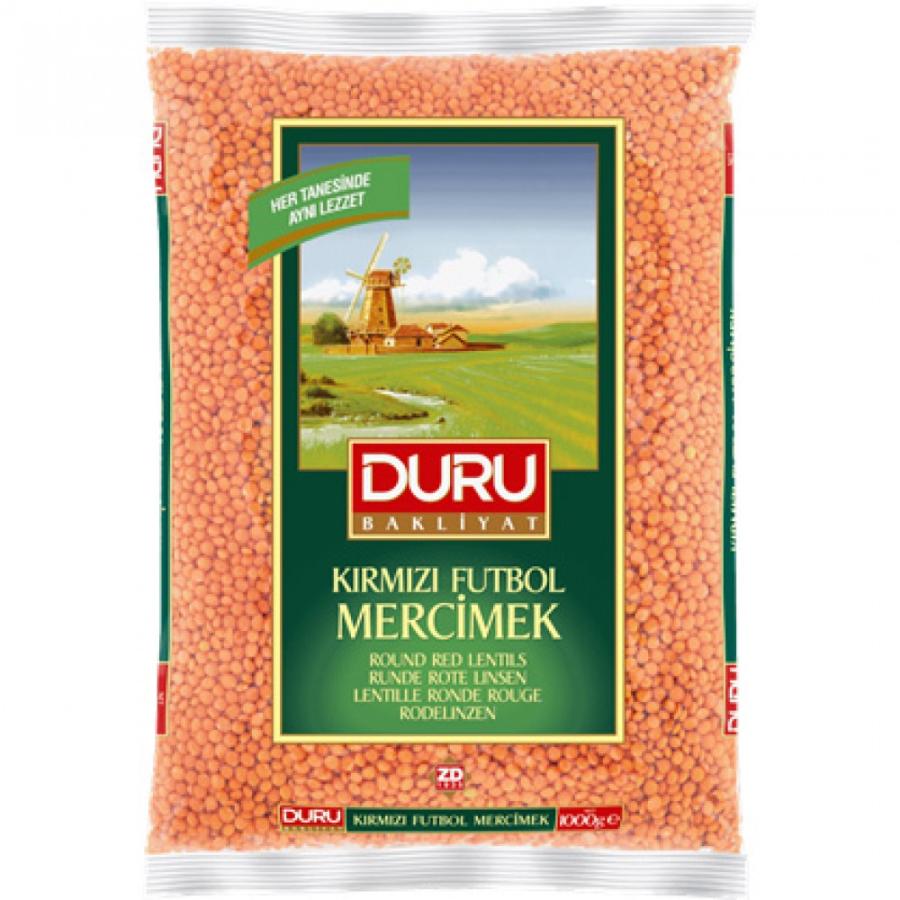 Duru Kırmızı Futbol Mercimek 1 Kg