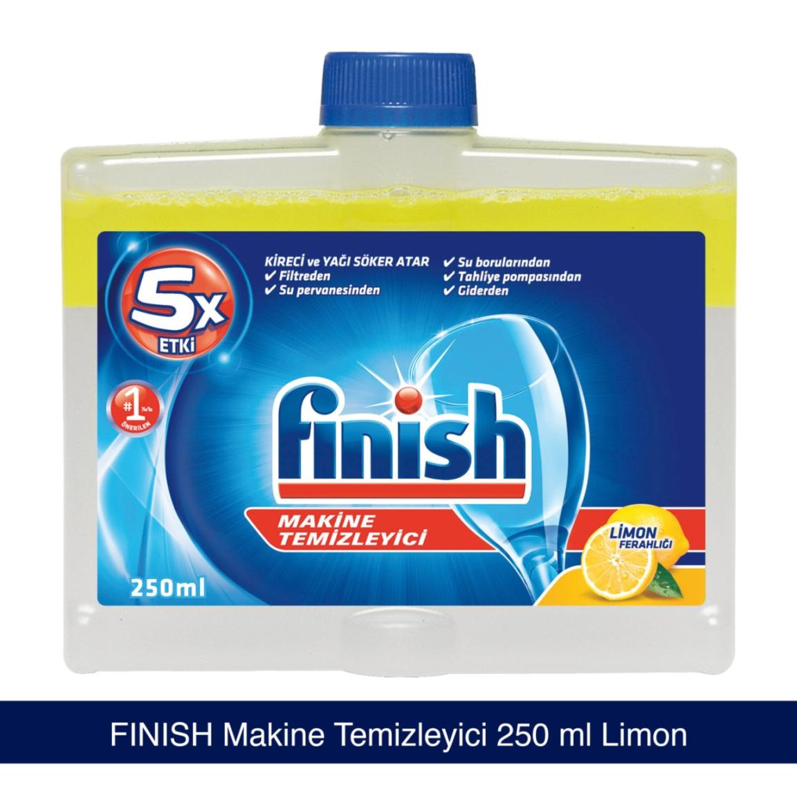 Finish Makıne Temizleyici Sıvı 250 Ml Limon