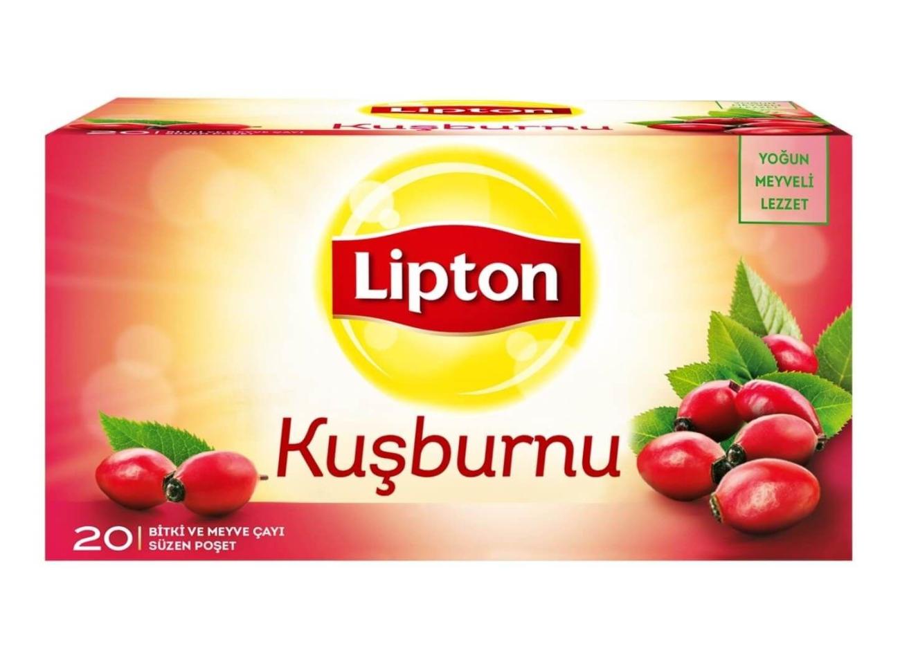 Lipton Kuşburnu Bitki Ve Meyve Çayı Bardak Poşet Çay 20 x 2 Gr