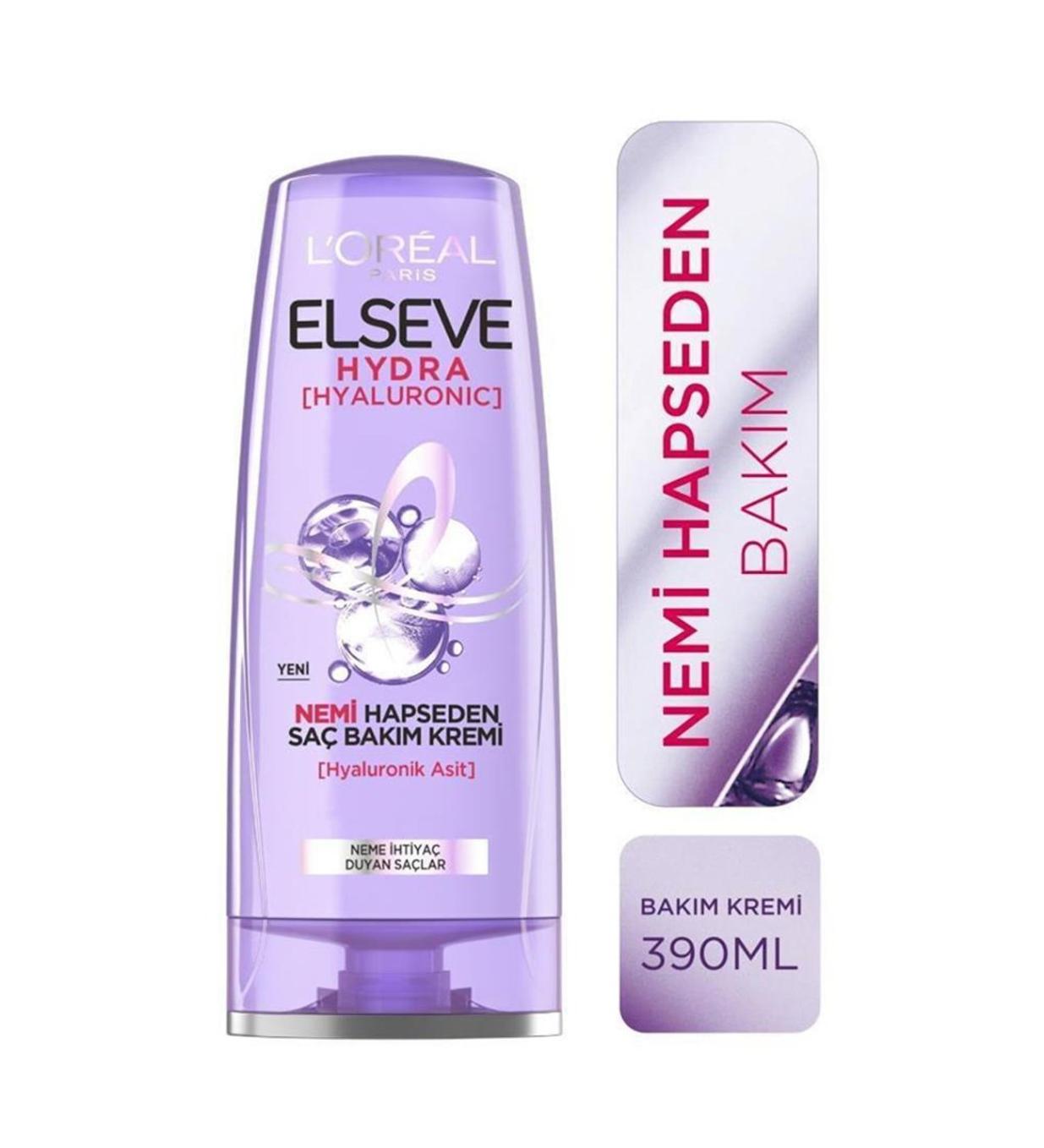 Elseve Hydra Nemi Hapseden Saç Bakım Kremi 390ml 