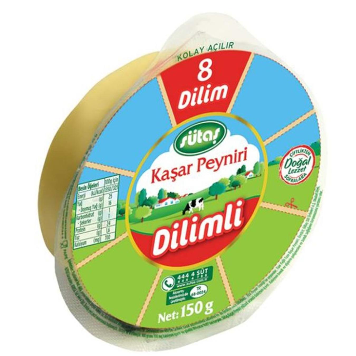 Sütaş Kaşar Dilimli Peynir 150 Gr