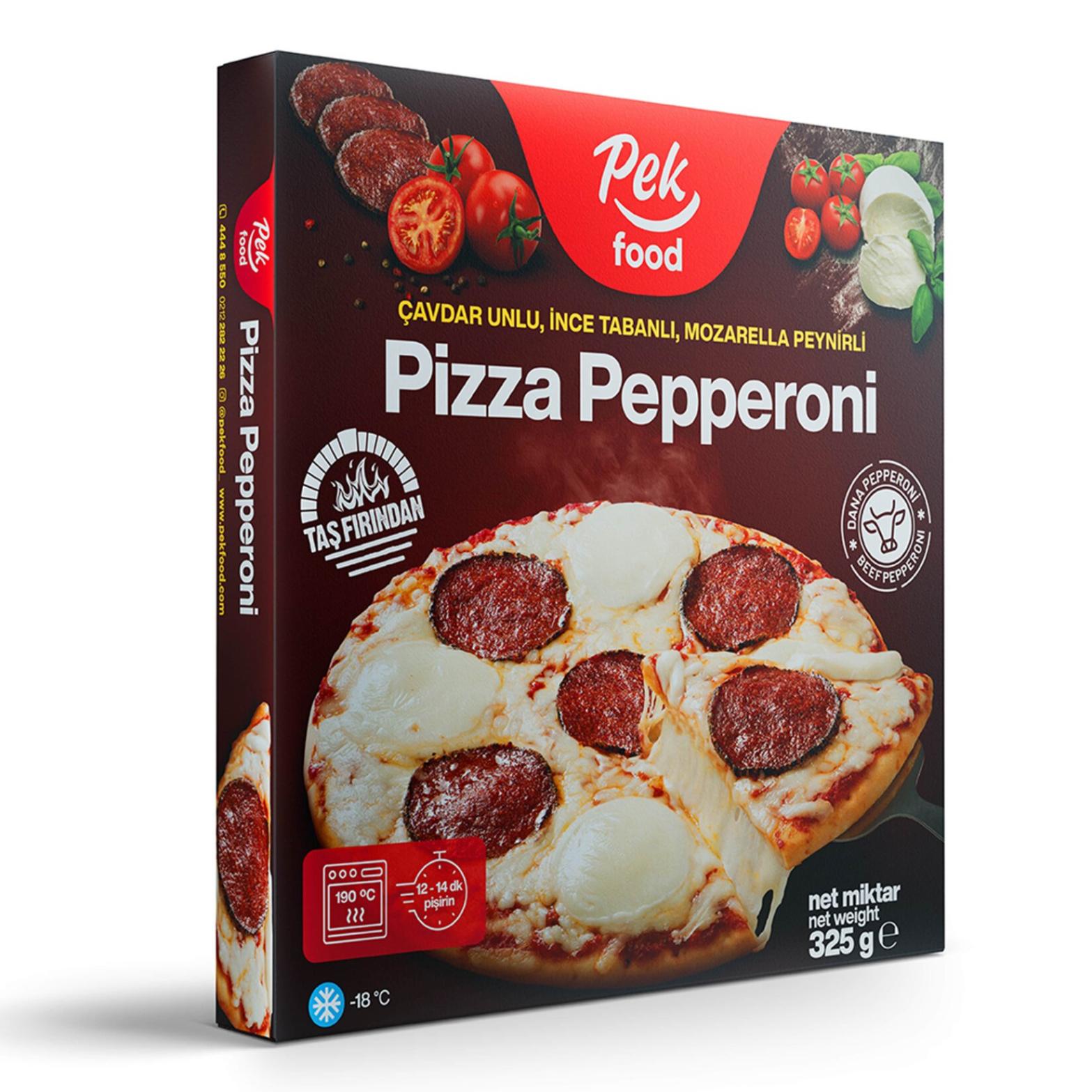 PEK FOOD PIZZA 325G PEPPERONI