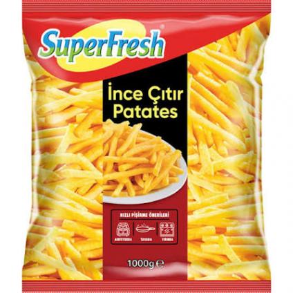 SUPERFRESH PATATES 800G INCE CITIR