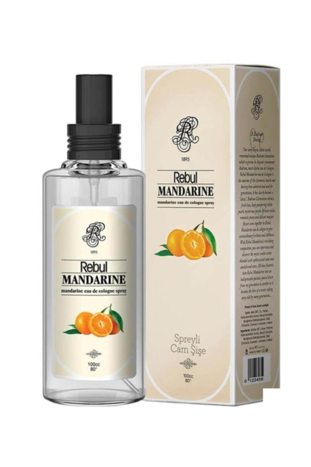 Rebul Mandarine Mandalina Kolonyası Spreyli 100 Ml (Cam Şişe)