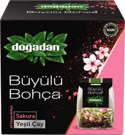 Doğadan Büyülü Bohça Yeşilçay Sakura 12 Gr