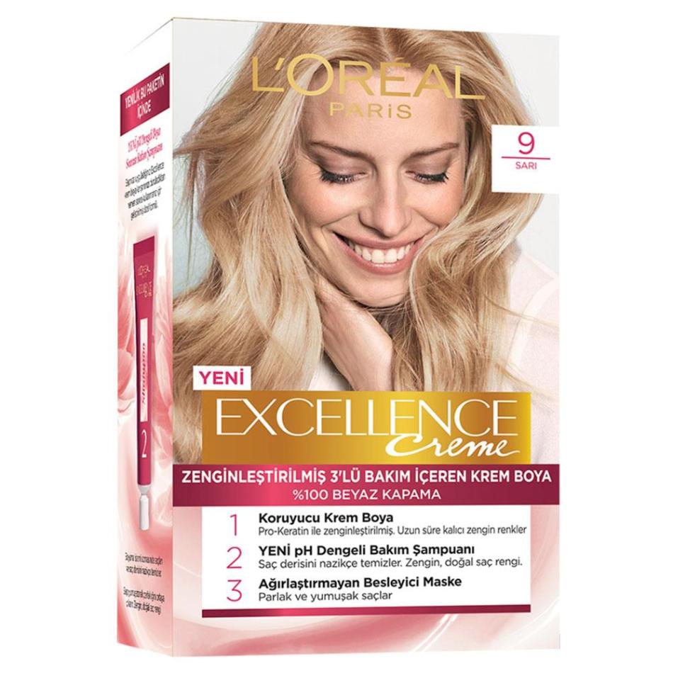 Loreal Paris Excellence Creme Saç Boyası 9 Sarı