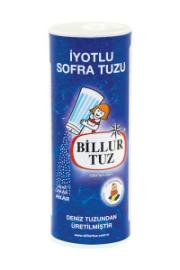 Billur Tuz İyotlu Tuzluklu  125 Gr 