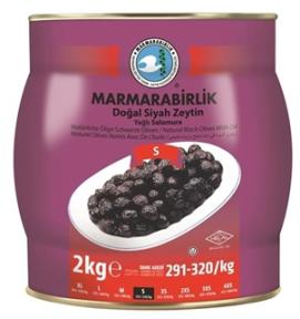 Marmarabirlik Yağlı Salamura Doğal Siyah Zeytin S 2 Kg