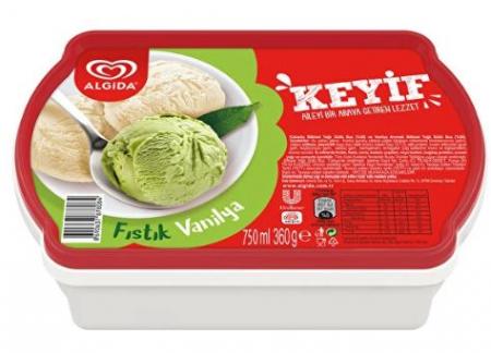 ALGIDA KEYIF FISTIK VANILYA 750 ML