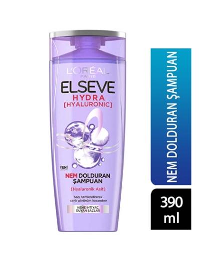 Elseve Hydra Hyaluronic 390 ml Nem Dolduran Şampuan