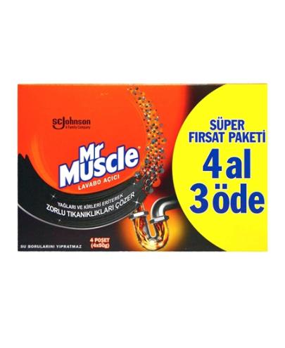 Mr. Muscle Lavabo Açıcı 4 Al 3 Öde 70 Gr