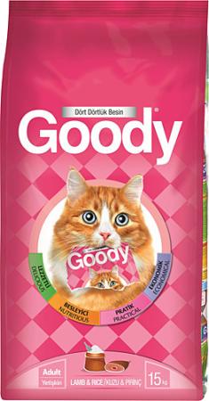 Goody Kedi Maması 15 Kg Kuzu Pirinç