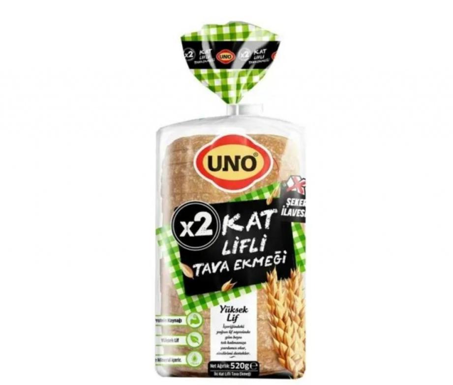 Uno 2 Kat Lifli Tava Ekmeği 520 Gr