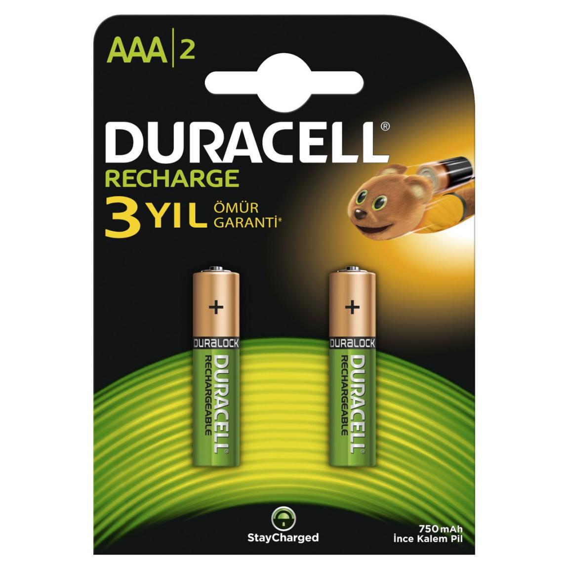 Duracell Sarjlı Pil Aaa 2 x 750 Mah