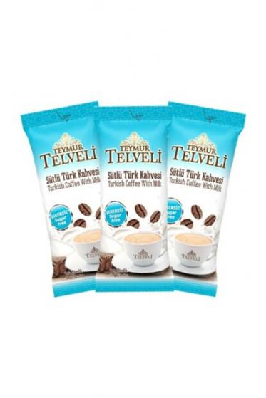 Teymur Telveli Sütlü Türk Kahvesi Şekersiz 19,5 Gr