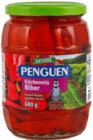 Penguen Közlenmiş Biber Cam 680 Gr