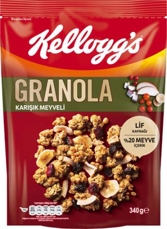 Kelloggs 340 Gr Granola Karışık Meyveli