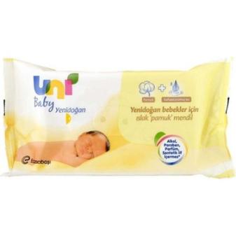 Unı Baby Islak Pamuk Mendil 40`lı YeniDoğan