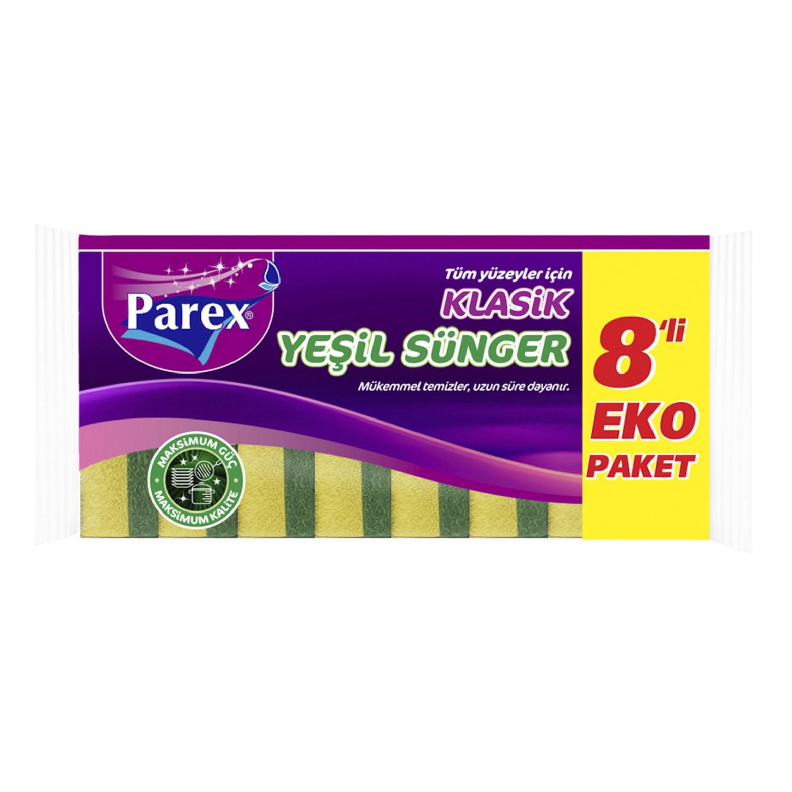 PAREX KLASIK YESIL SUNGER 8LI DUZ