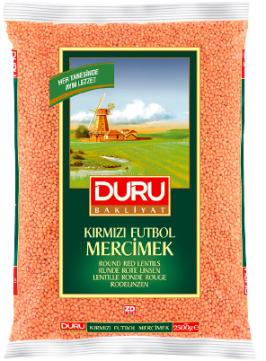 Duru Kırmızı Futbol Mercimek 2500 Gr 