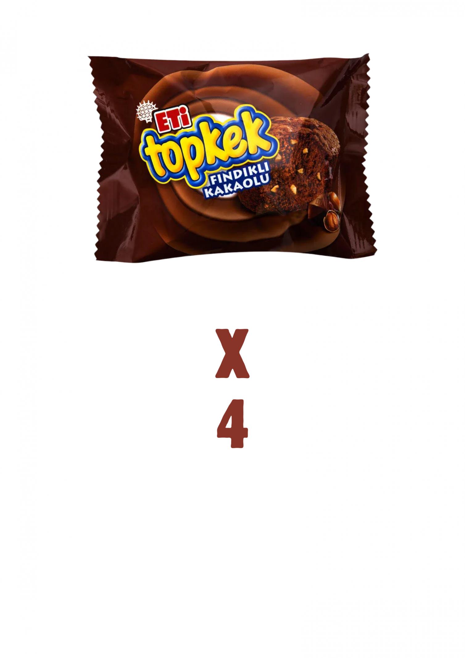 Eti Topkek Kakaolu 4`lu