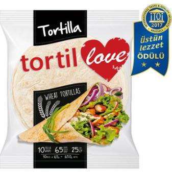 Tortil Love 25cm 10`lu Lavaş Sade Tortilla 650 Gr