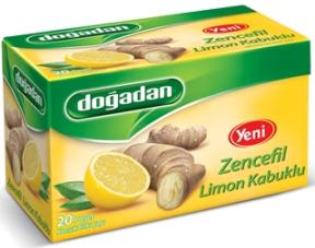 Doğadan Zencefil Limon Kabuklu Karışık Bitki Çayı 20 Adet