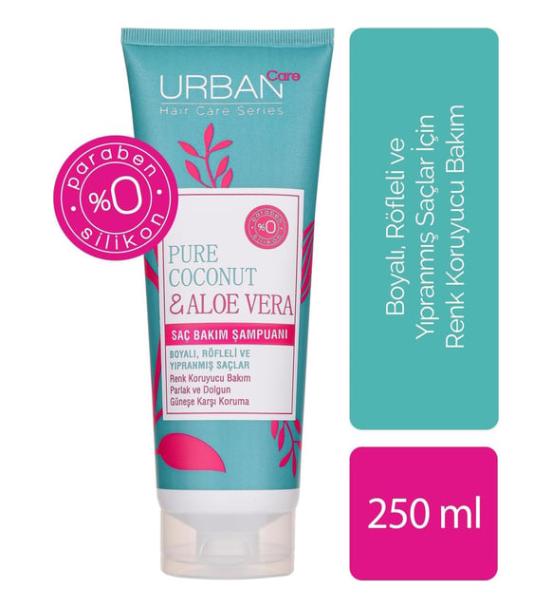 URBAN SAMP.250ML PURE COCONUT&ALOE VERA