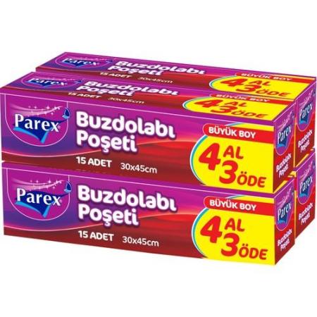 Parex 4 Al 3 Öde Buzdolabı Poşeti Büyük Boy