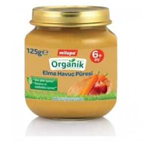 Milupa Organik Meyveli Karışımlar Elmalı Kavanoz 125 Gr