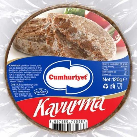 Cumhuriyet Dilimli Kavurma 90 Gr