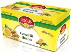 Doğuş Zencefil Limon Aromalı Bardak Poşet Çay 20 x 2 Gr