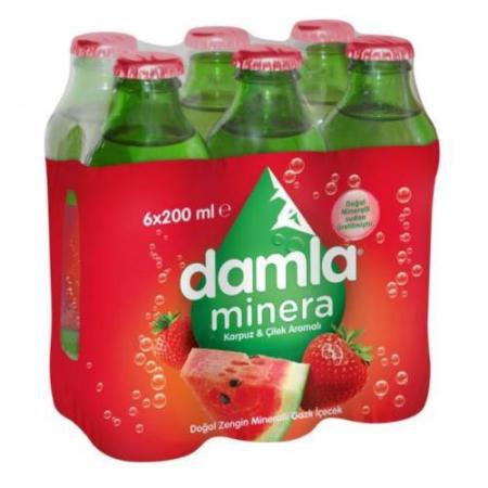 Damla Meyveli Soda 6`lı Karpuz Çilek