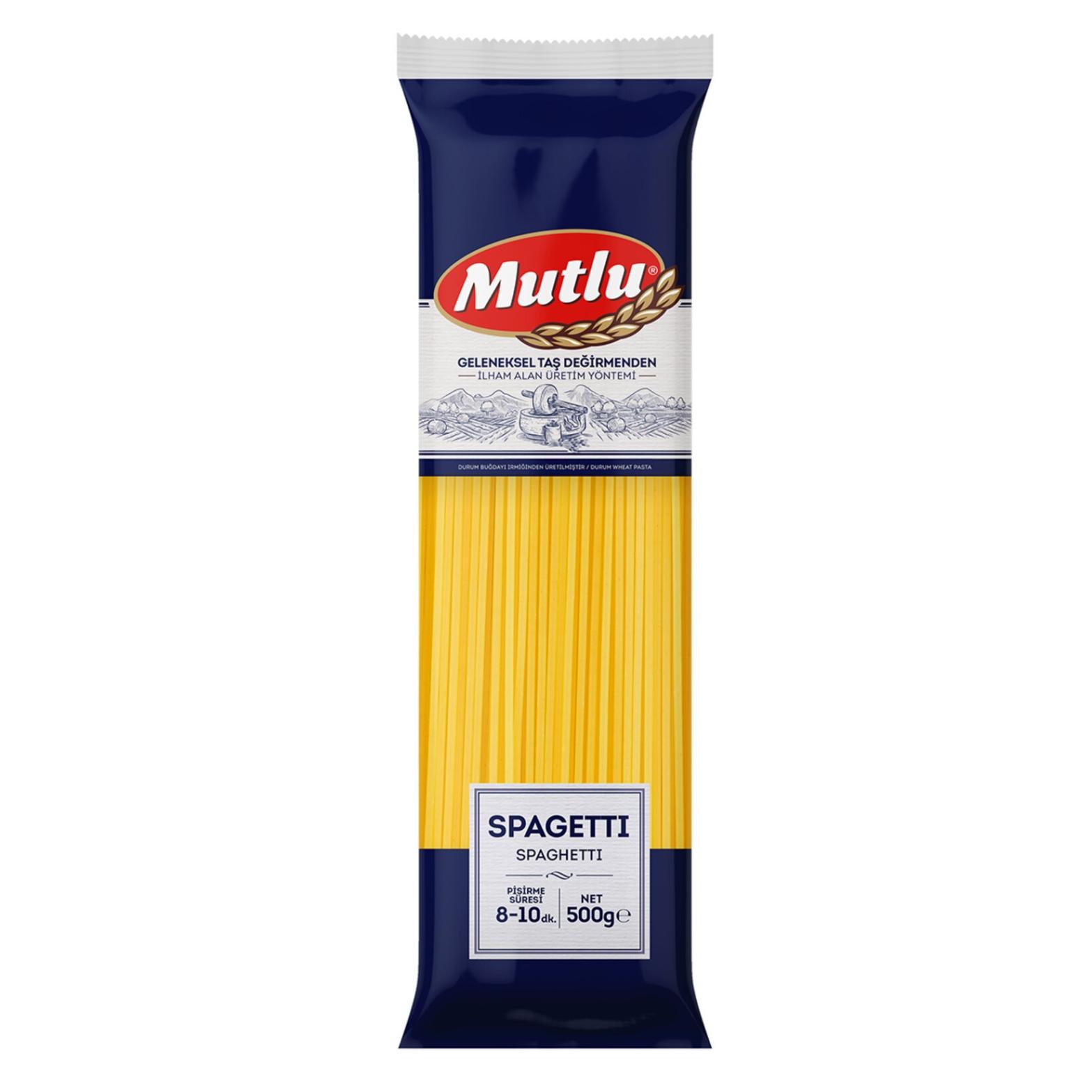 MUTLU MAKARNA 500G SPAGETTI