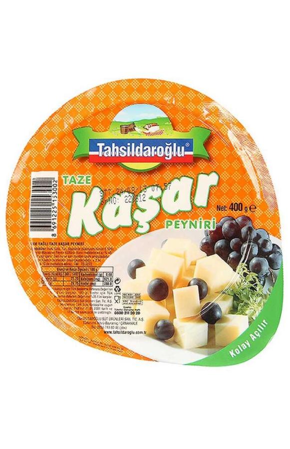 Tahsildaroğlu Taze Kaşar Peyniri 600 Gr