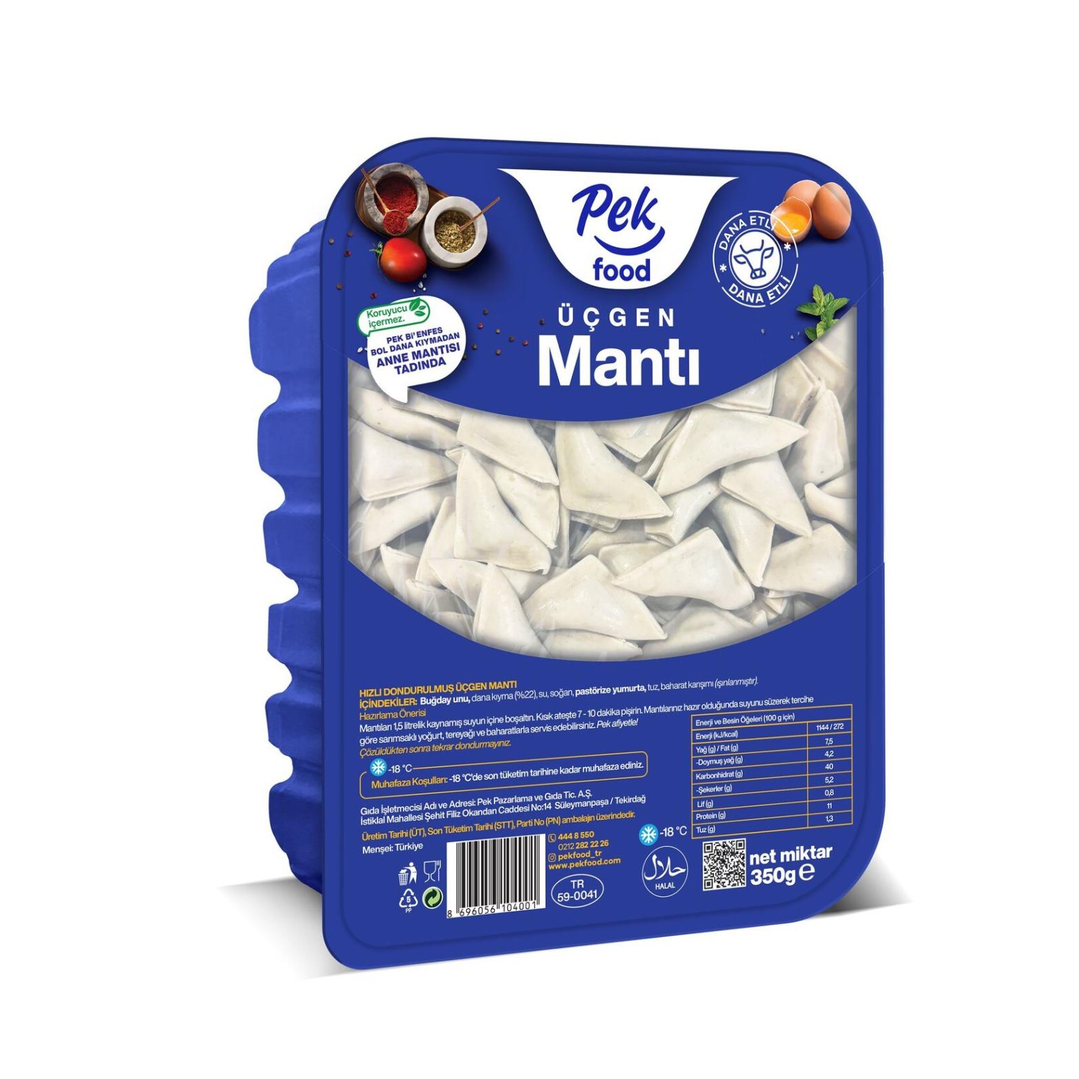 PEK FOOD MANTI 350G UCGEN