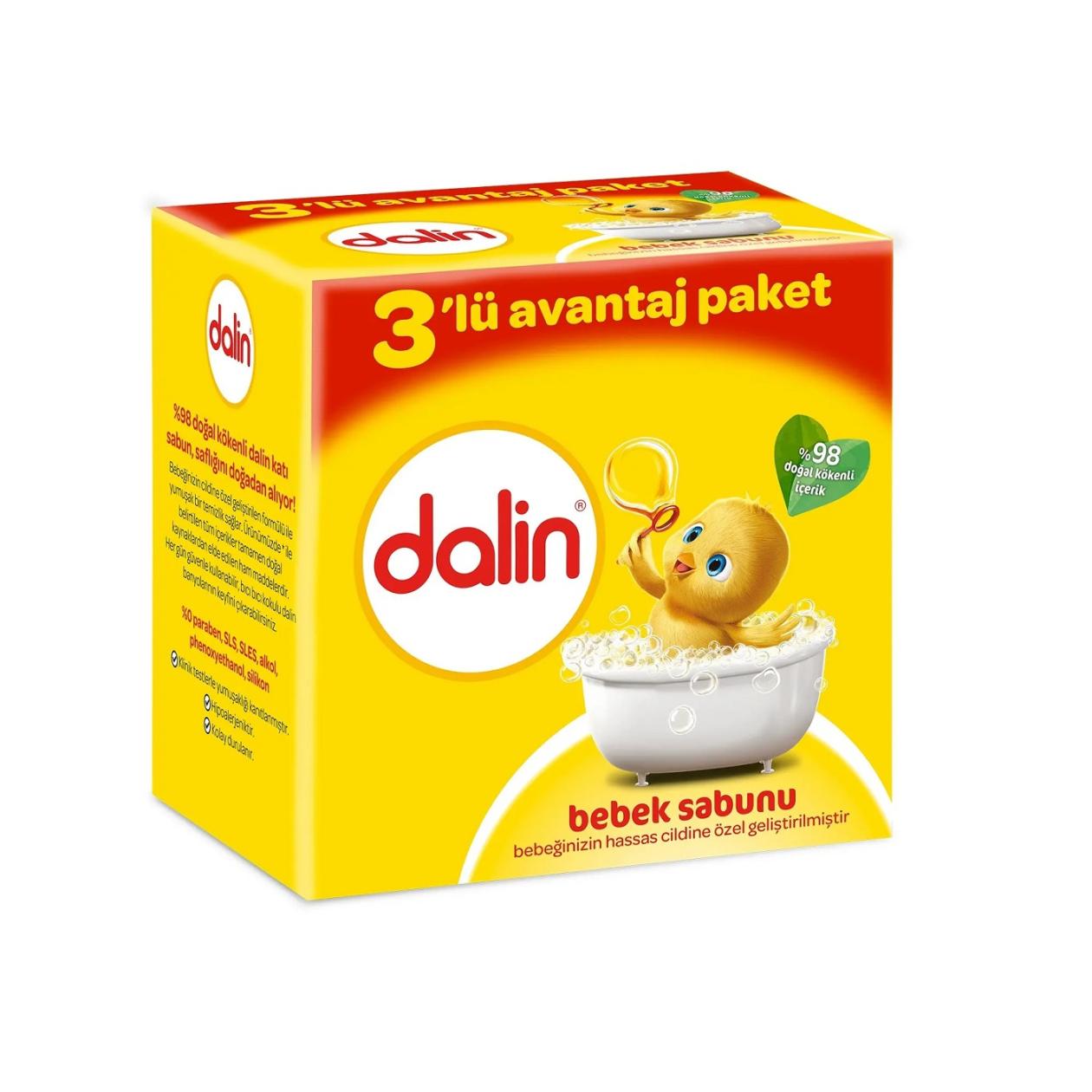 Dalin Bebek Sabunu 3 x 100 Gr