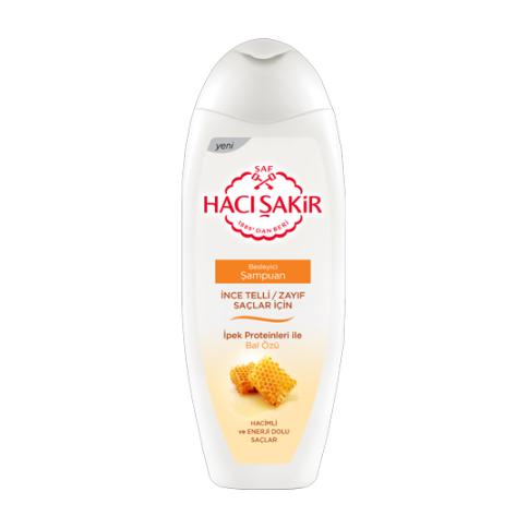 Hacı Şakir Besleyici Şampuan 600 Ml Bal İnce Telli