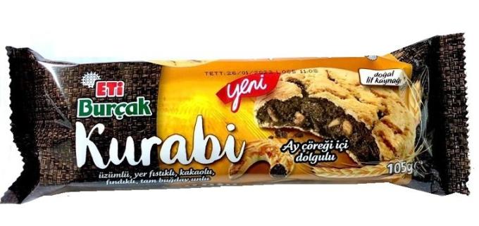 Eti 105 Gr Burcak Kurabı Ay Çöreği İçi Dolgulu