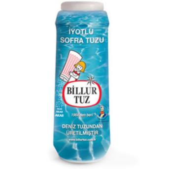 Billur Tuz Rafine İyotlu Sofra Tuzu 500 Gr