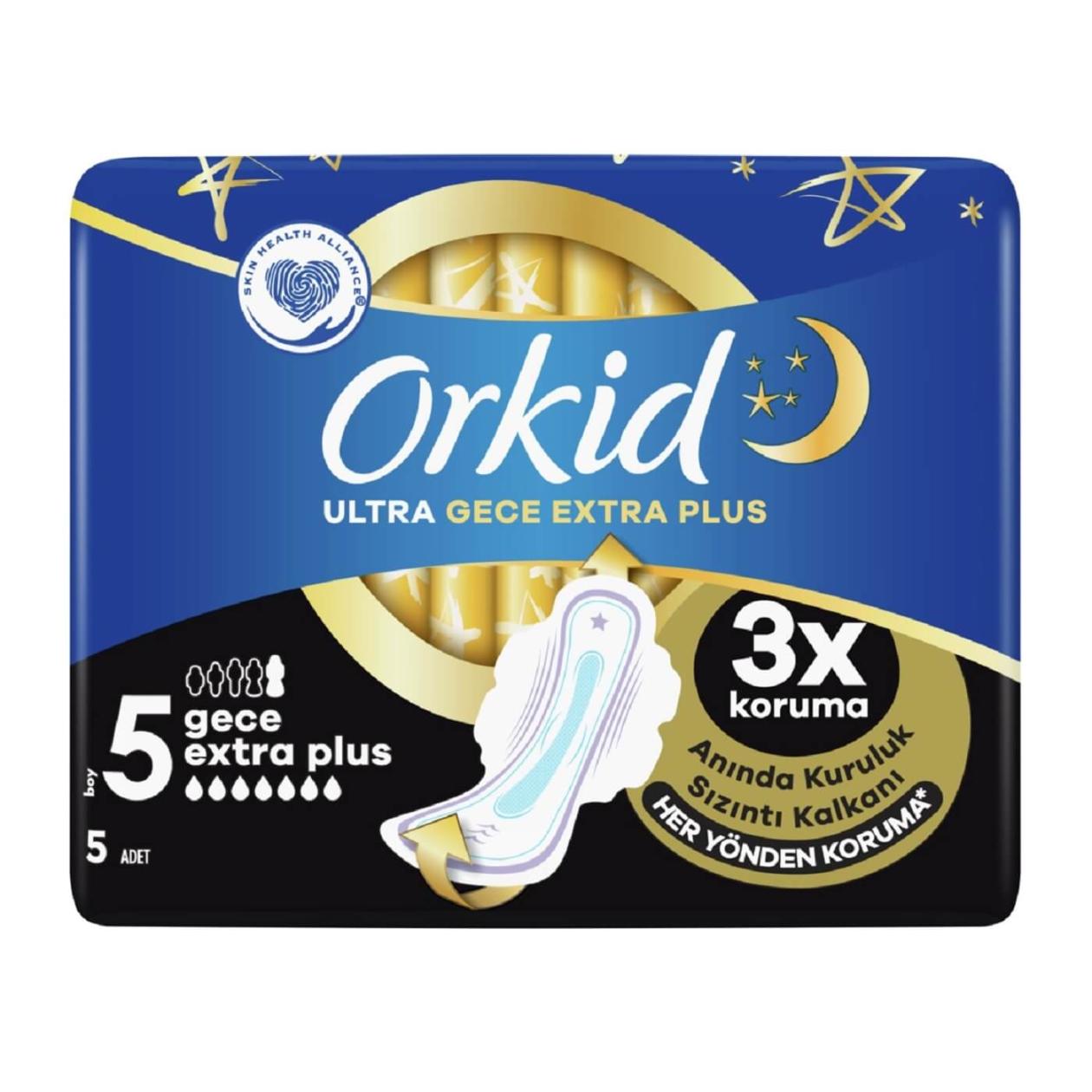 Orkid Ultra Gece Extra Plus 5 5`li