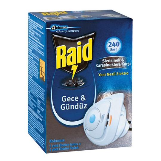 Raid Gece & Gündüz 1 Adet Elekro Isıtıcı Artı 1 Adet Elektro Yedek 2.2 Gr