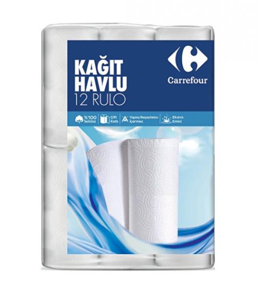 Carrefour Çift Katlı Kağıt Havlu 12 li