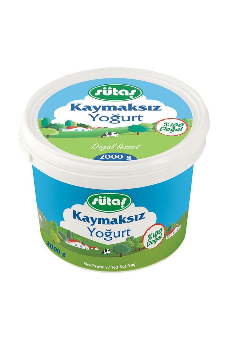 Sütaş Kaymaksız Yoğurt 2 Kg