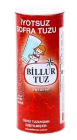 Billur Tuz İyotsuz Sofra Tuzu 250